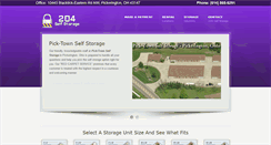 Desktop Screenshot of 204storage.com