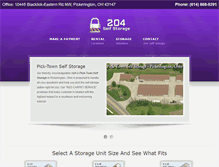 Tablet Screenshot of 204storage.com